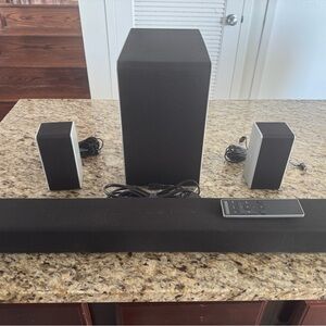 Vizio Black and Gray Boombox Set